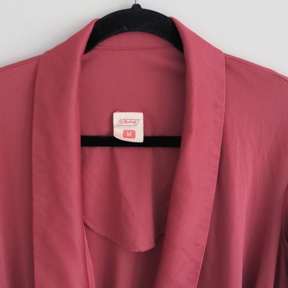 St Michael Marks & Spencer Womens Vintage Full Length Robe Pockets, Rose, Size M - Picture 5 of 12
